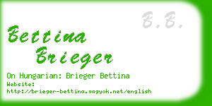 bettina brieger business card